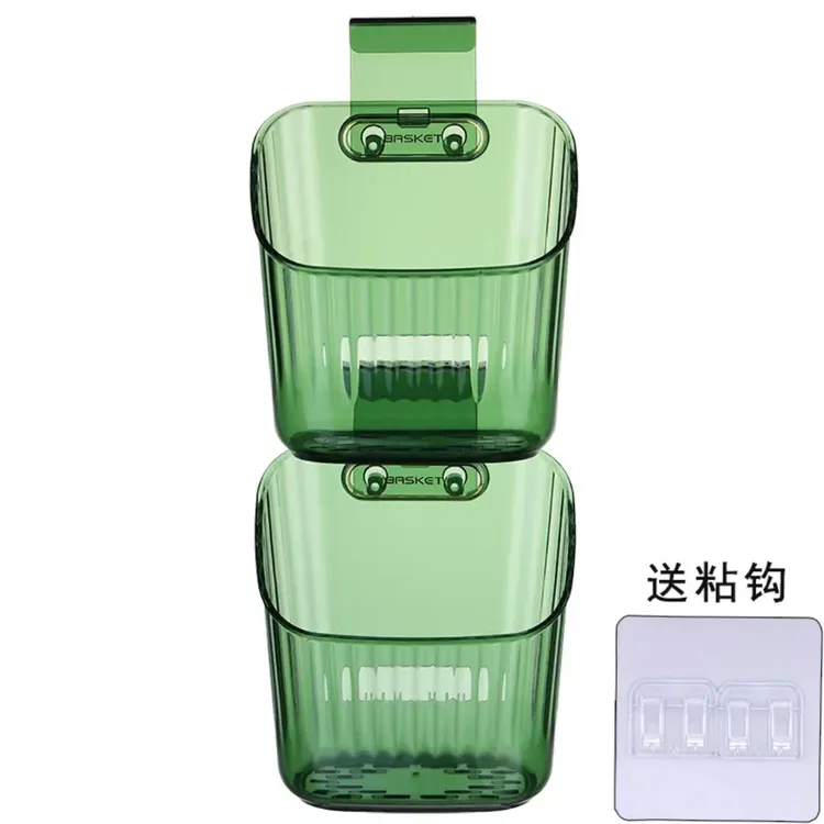 露俏轻奢葱姜蒜收纳筐小挂篮卫生间多层置物架浴室壁挂式收纳神器