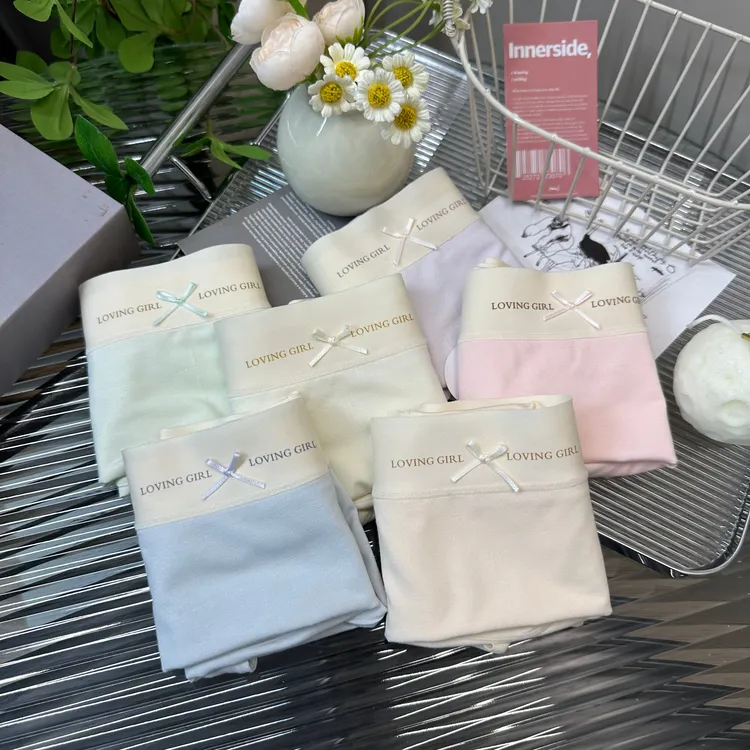 【80-128】100支莫代尔女士中腰柔软透气无痕10A桑蚕丝裆三角裤626