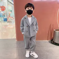男童西装套装【尚晴潮童】2023新款儿童两件套洋气春装休闲童装