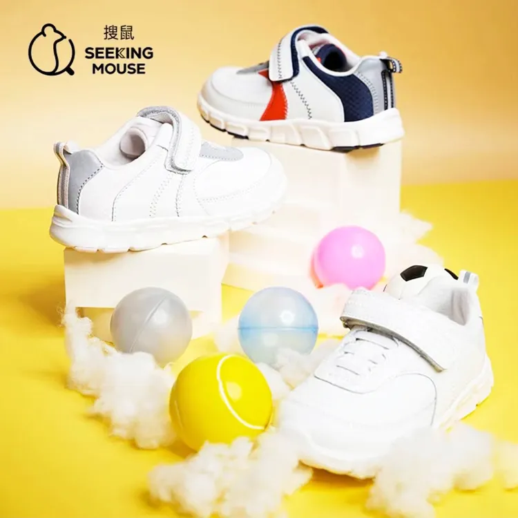 SEEKINGMOUSE儿童透气运动鞋超软底跑步鞋百搭款中大童户外运动鞋