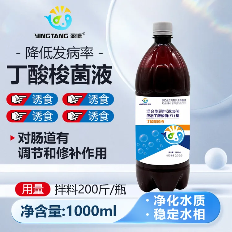 丁酸梭菌水产养殖鱼虾蟹改善肠道空肠空胃白便简单高效液态高密度