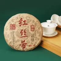 周氏·2022年 德子的茶 御品红丝带  普洱茶 ( 生茶 ) 357g