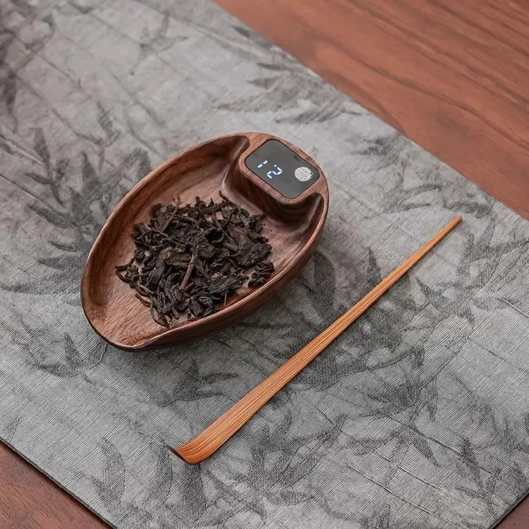 胡桃木茶秤实木茶则茶叶称茶秤茶荷称茶道配件实木称便携式茶道秤