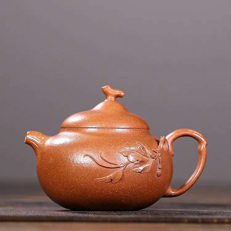 金奖国工赵老师原矿降坡泥瓜趣 200cc宜兴紫砂壶执壶照