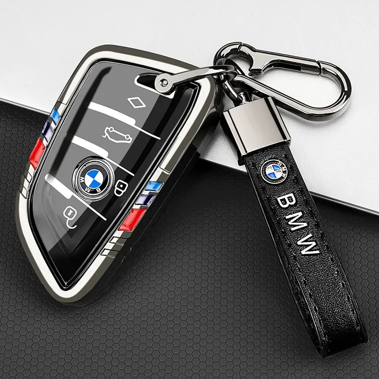 宝马车钥匙套5系3系7三系x1x3x4x5x6刀锋530高端i3金属男士女壳扣