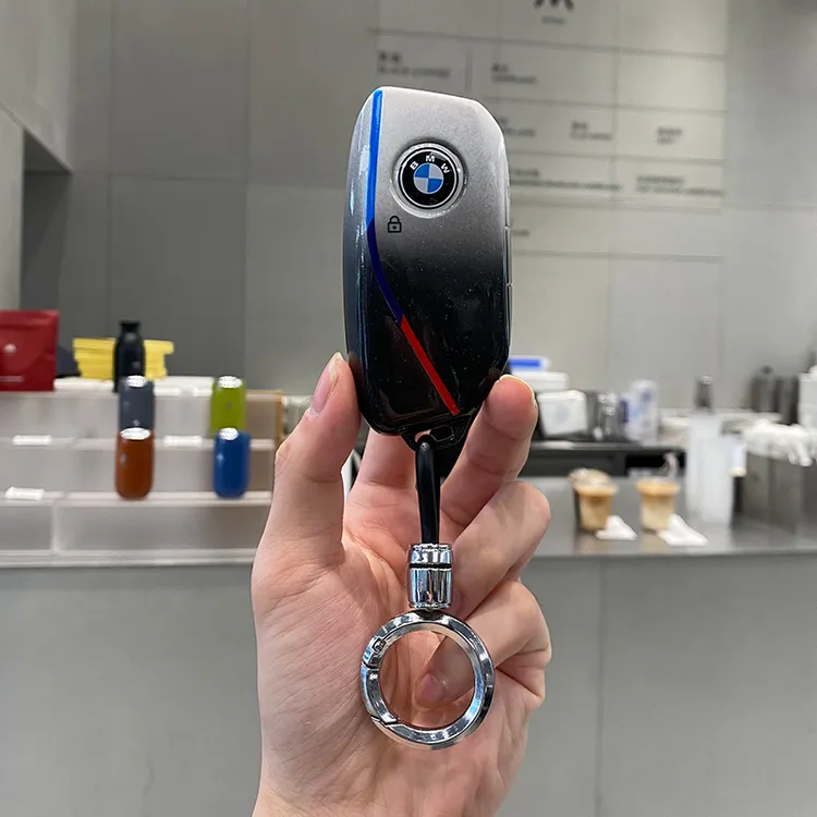 适用宝马X5钥匙套24款新X1X7包5系7系i5/iX/XM/X6车简约男女壳扣