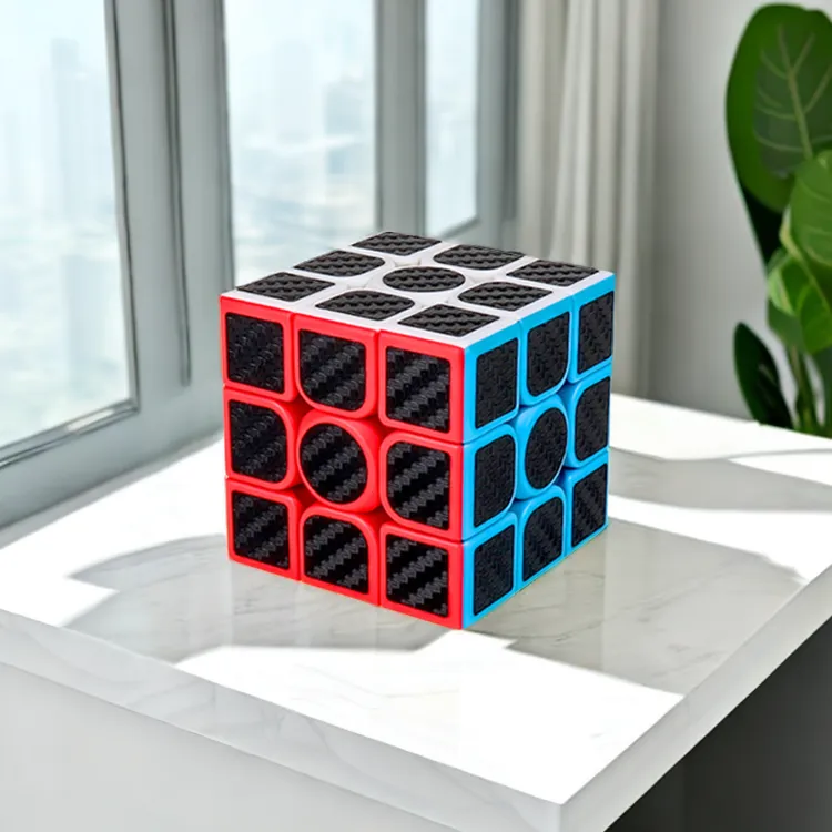碳纤维三阶魔方学生成人儿童幼儿初学入门款顺滑流畅益智魔方玩具