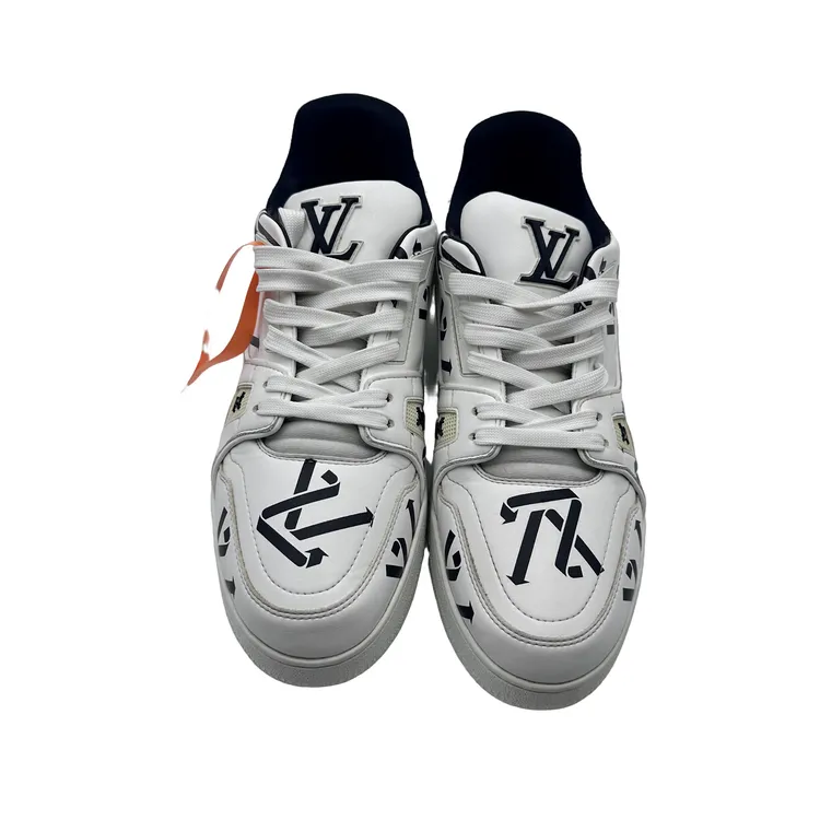 Lv/7码41码/黑白环保拼接trianer鞋/95新/vv359/时尚潮流潮鞋