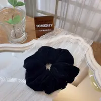 W242韩系秋冬复古氛围感细闪肠圈发圈