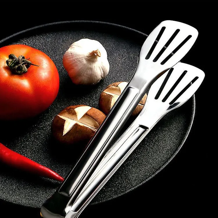 不锈钢食品夹厨房防烫牛排夹烤肉烙饼夹子耐高温烧烤夹烘焙夹子