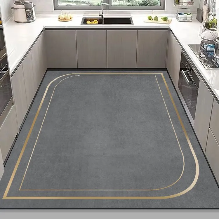 入户门浴室厨房地垫耐脏防水地垫硅藻泥入户门浴室厨房防滑地垫