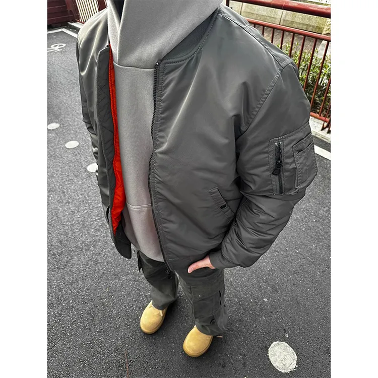 ma1短款飞行员夹克棉服男款秋冬美式高街工装外套潮牌帅气棒球服