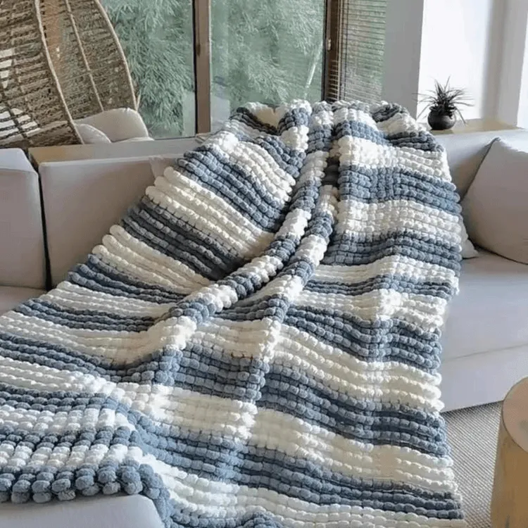 秋冬柔软盖毯子手织毛毯diy毯子材料包情侣送男生女朋友闺蜜礼物