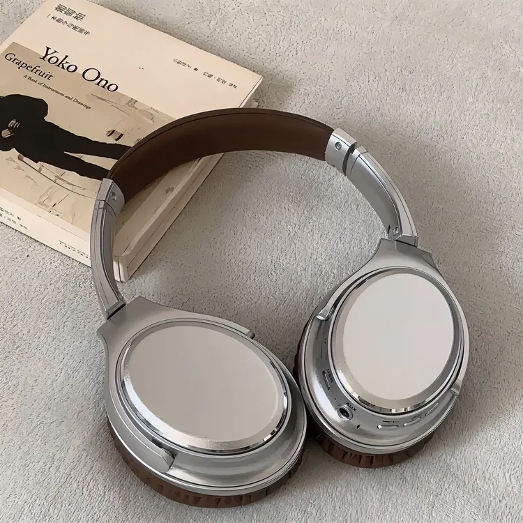 新款复古头戴式蓝牙耳机舒适佩戴真无线降噪可伸缩折叠跑步运动通