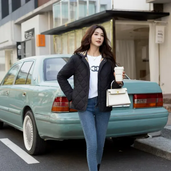 【两面穿夹克棉服】冬季新款轻奢时尚休闲洋气气质女士棉服2426