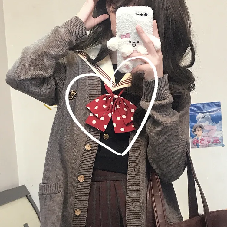 “波点大小姐”平角 原创领结百搭校供领结制服JK配饰