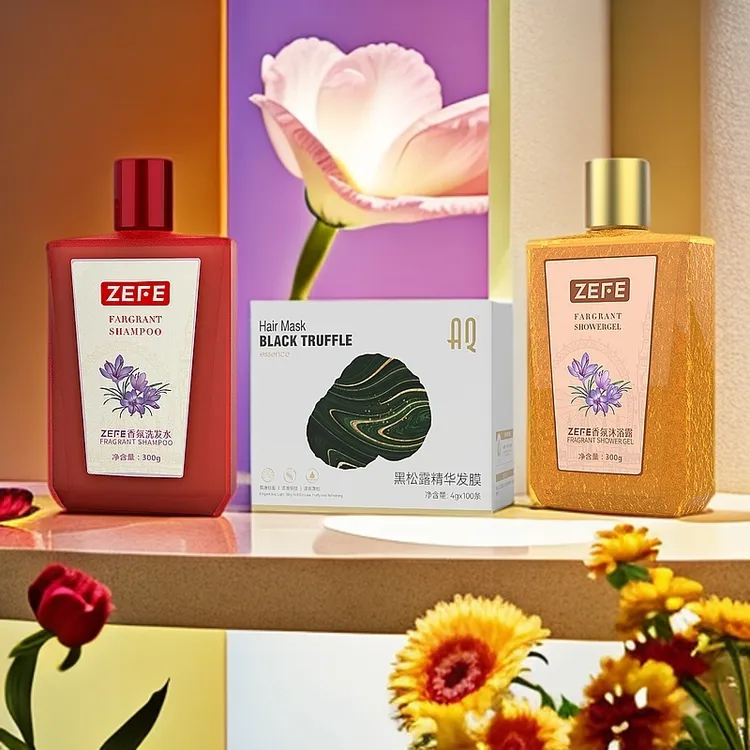 藏红花香氛洗发沐浴套装+黑松露精华发膜