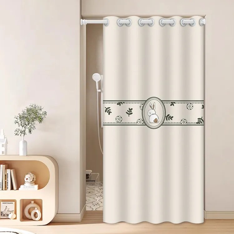 门帘2024新款隔热空调隔断帘卧室房间家用夏季隔断挂帘免打孔帘子