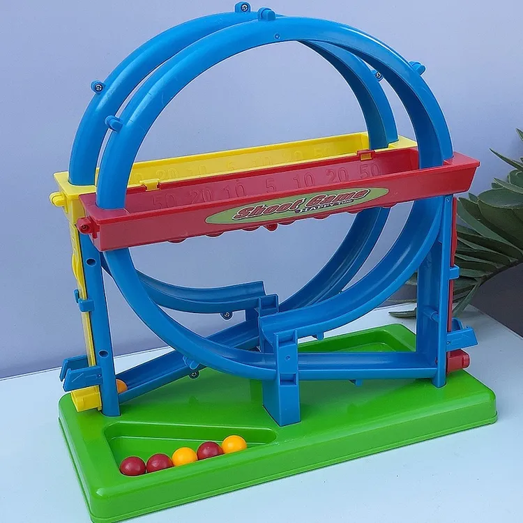 儿童益智玩具手指弹射双人轨道弹珠桌面游戏亲子互动幼儿园礼物