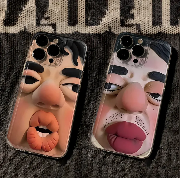 丑萌大嘴适用iphone16苹果15手机壳小米OPPO华为VIVO荣耀一加软