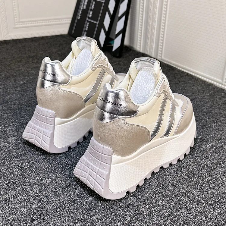 10CM内增高老爹鞋女2024春季爆款小个子显瘦韩版新款休闲运动鞋潮