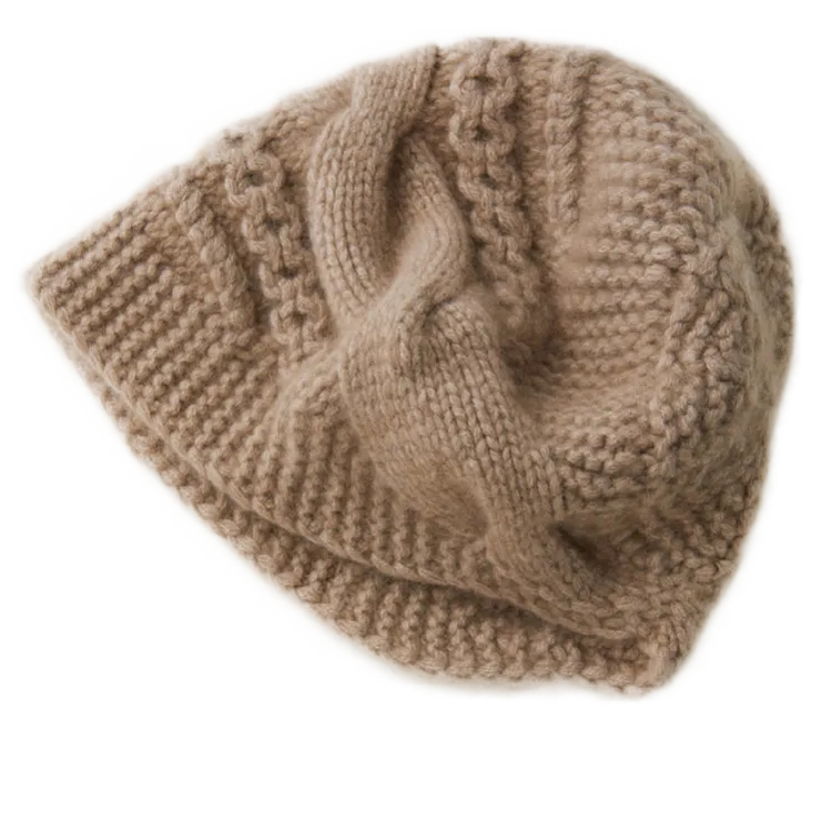 新款100%纯羊毛洋气帽子女秋冬正品时尚百搭休闲护耳爆款针织帽子