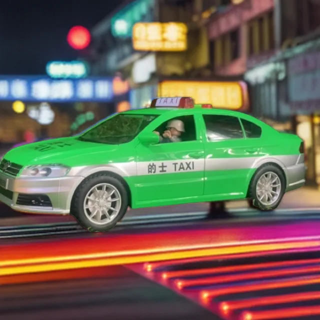 LINDA/林达大号出租车玩具车模1030-8050儿童惯性高品质玩具车