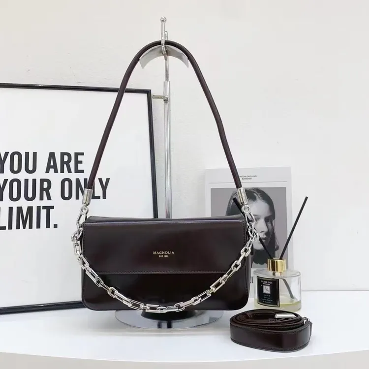 牛皮时尚软皮腋下包链条单肩斜挎包通勤必备