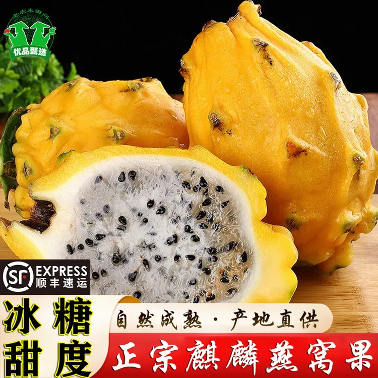 【顺丰包邮】海南冰糖口感麒麟燕窝果产地直供新鲜采摘2-4斤礼盒装
