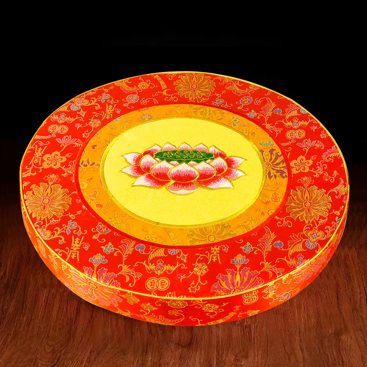 高档圆形拜佛垫跪拜垫家用打坐禅修坐垫佛家跪拜垫子地垫磕头蒲团