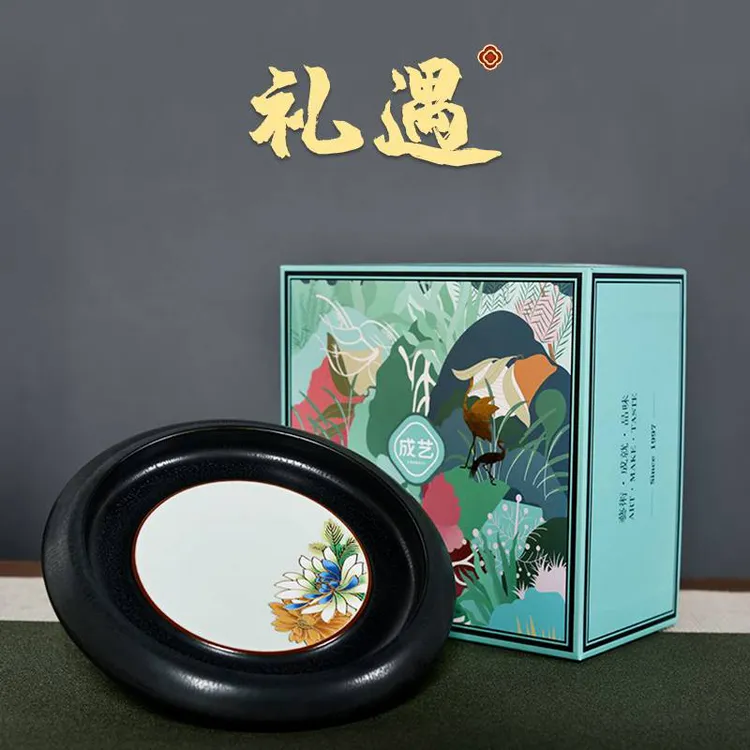 汝窑扒花壶承复古陶瓷吸水杯垫茶道配件防烫隔热垫家用茶杯托
