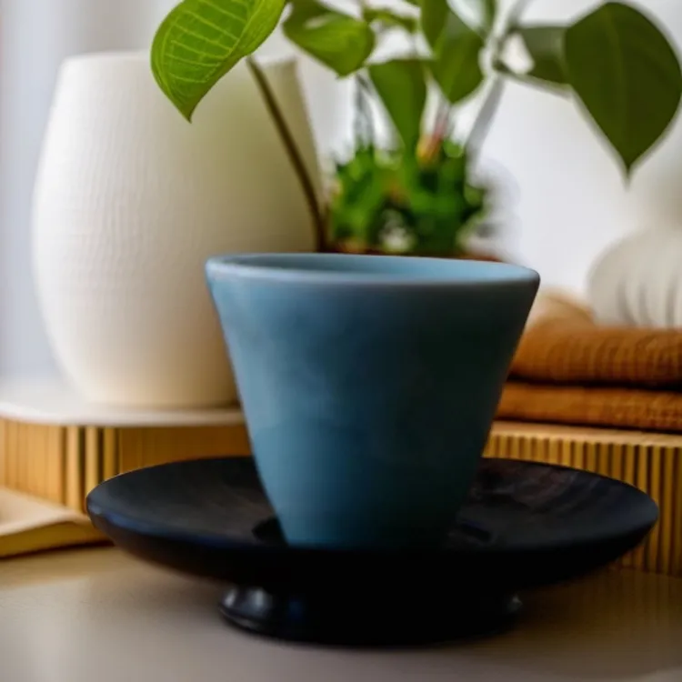 成艺青瓷斗笠杯主人杯独立包装礼盒礼袋高端茶器送礼佳品