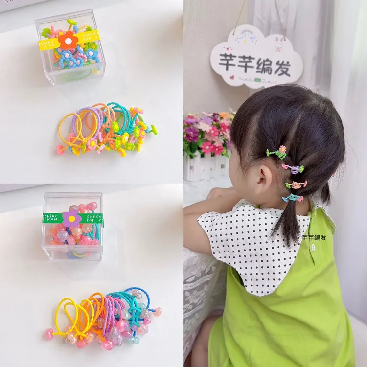 18个装盒装儿童甜美打结发绳