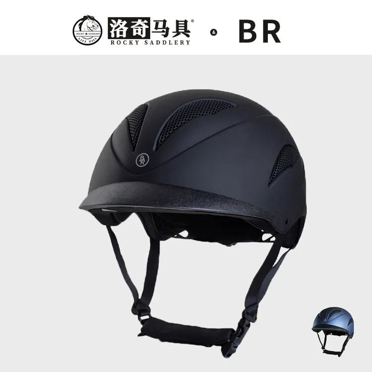 BR英式马术头盔可调节骑马头盔男女儿童骑马装备马术帽8101040