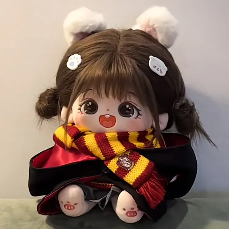 棉花精美女20cm现货栗粒公仔有骨架玩偶送女孩子朋友可爱生日礼物