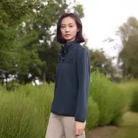  AIGLE艾高2024早秋新品户外舒适秋冬半拉抓绒衣女士AZ52
