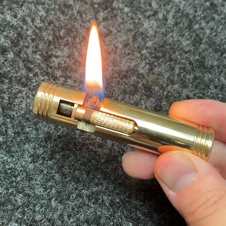 搓轮煤油打火机 侧滑煤油打火机 铜材质打火机 打火机 包邮