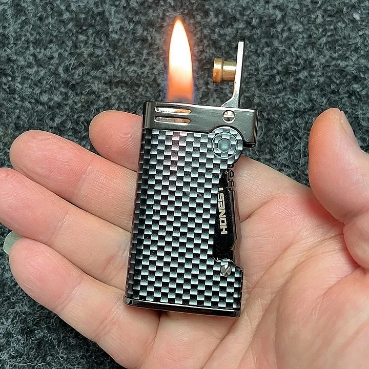 一键点火打火机 侧压煤油打火机 机械商务煤油打火机  包邮