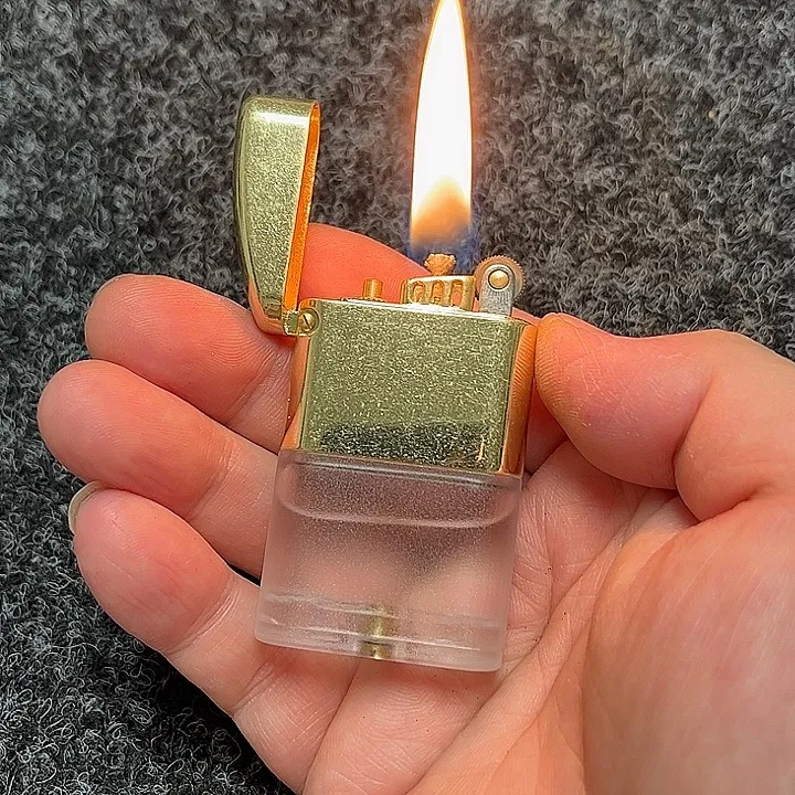透明煤油打火机 按压上油打火机 长待机打火机 包邮