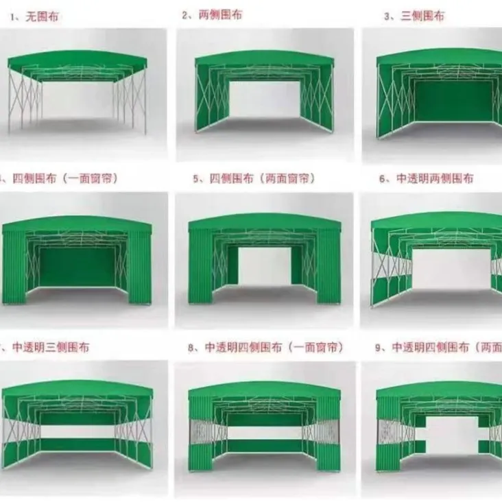 推拉雨棚围布顶布单卖加厚耐用结实雨棚推拉棚家用车库移动雨棚
