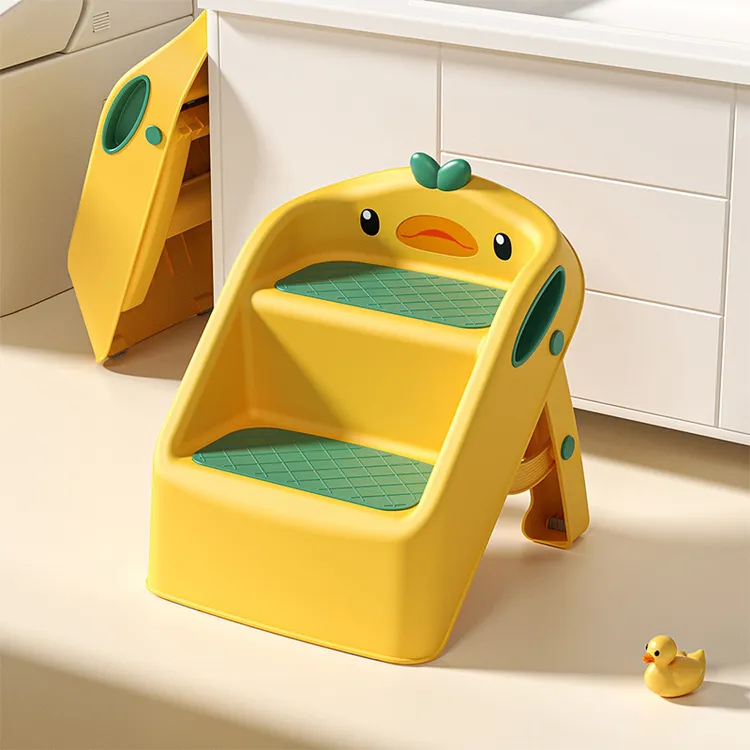 宝宝踩脚凳儿童垫脚凳幼儿洗脸刷牙加高凳防滑可折叠洗手台阶梯凳