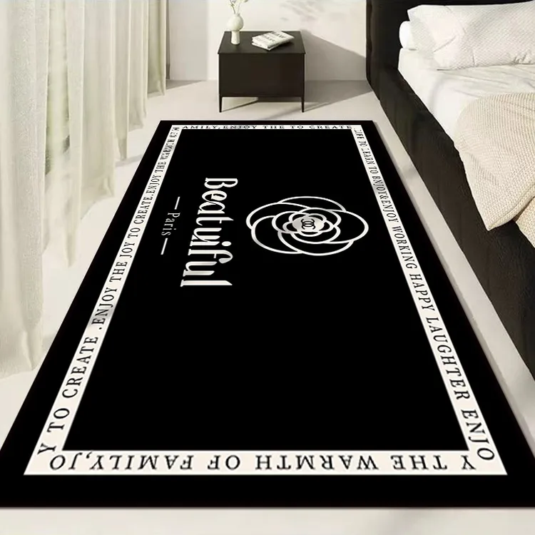 潮牌小香风卧室床边毯卡通少女心家用网红防滑吸水地垫过道地垫