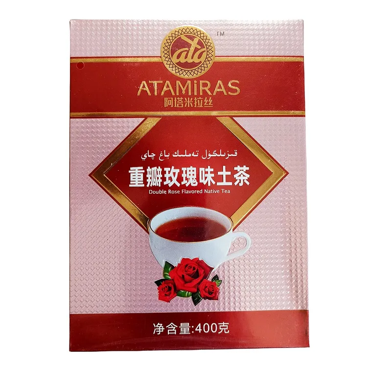 新疆花茶和田重瓣玫瑰味土茶于田阿塔米拉丝红玫瑰花香茶调和散茶