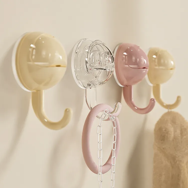 //映调马卡龙吸盘圆球挂钩强力真空吸盘式免打孔粘钩浴室厨房挂钩