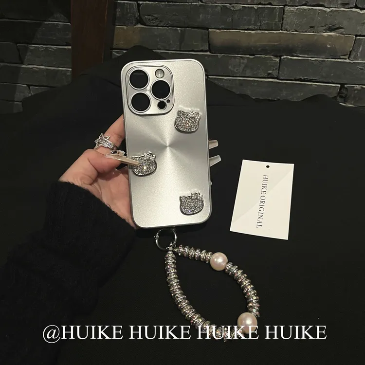 极光闪钻kitty镜头膜适用苹果16手机壳iphone15/14/13/12promax