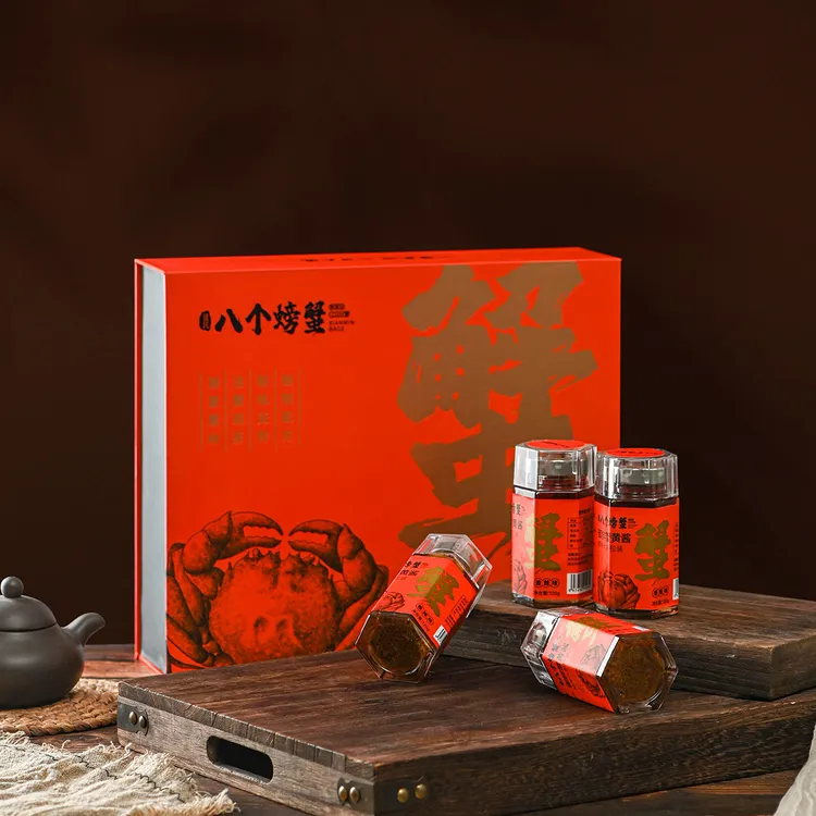 御鲜蟹黄酱古法拌饭面酱蟹肉鲜味即食美味佐餐优质工艺炒制精选