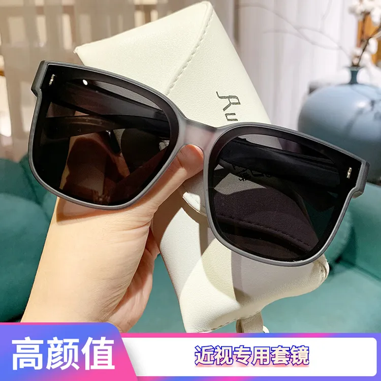 套镜偏光太阳镜男女可套近视眼镜一镜二用开车时尚潮墨镜夏季防晒