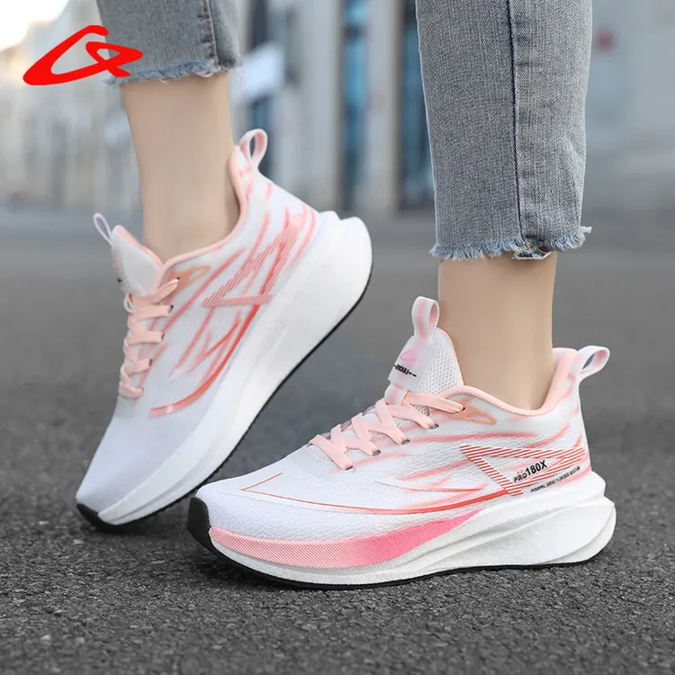 宙力女鞋运动鞋女款2025秋季跑步鞋透气跑鞋软底网鞋轻便减震鞋子
