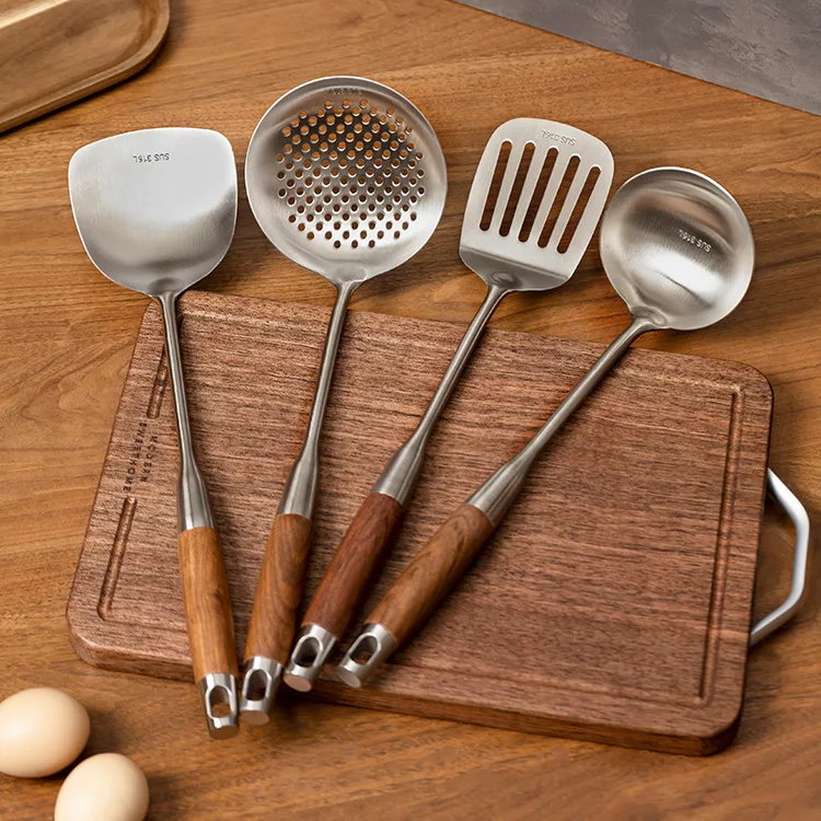 【粉丝专享】摩登主妇316L不锈钢锅铲家用煎铲炒勺炒菜汤勺厨具套装