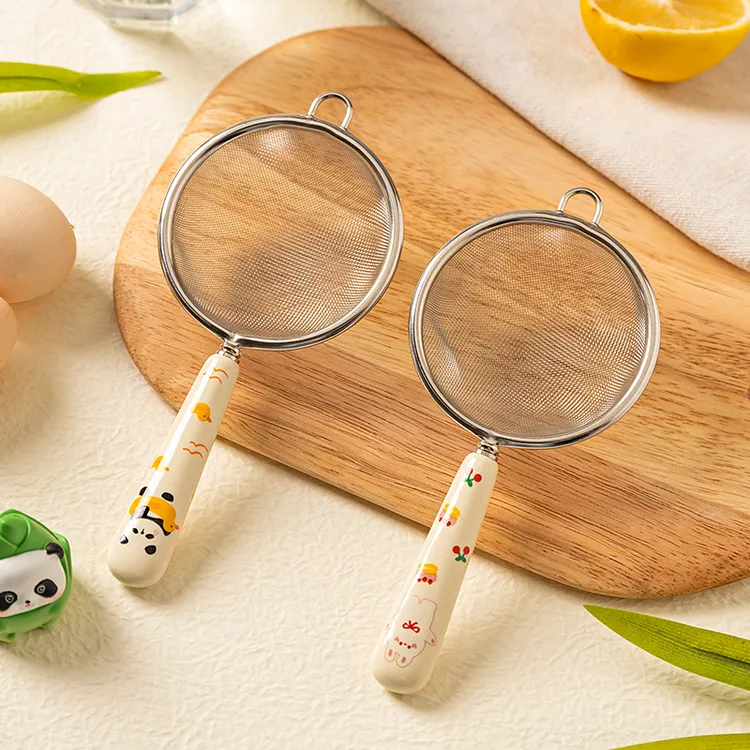 【摩登主妇】高颜值厨具面粉筛家用豆浆过滤网筛厨房烘焙工具不锈钢